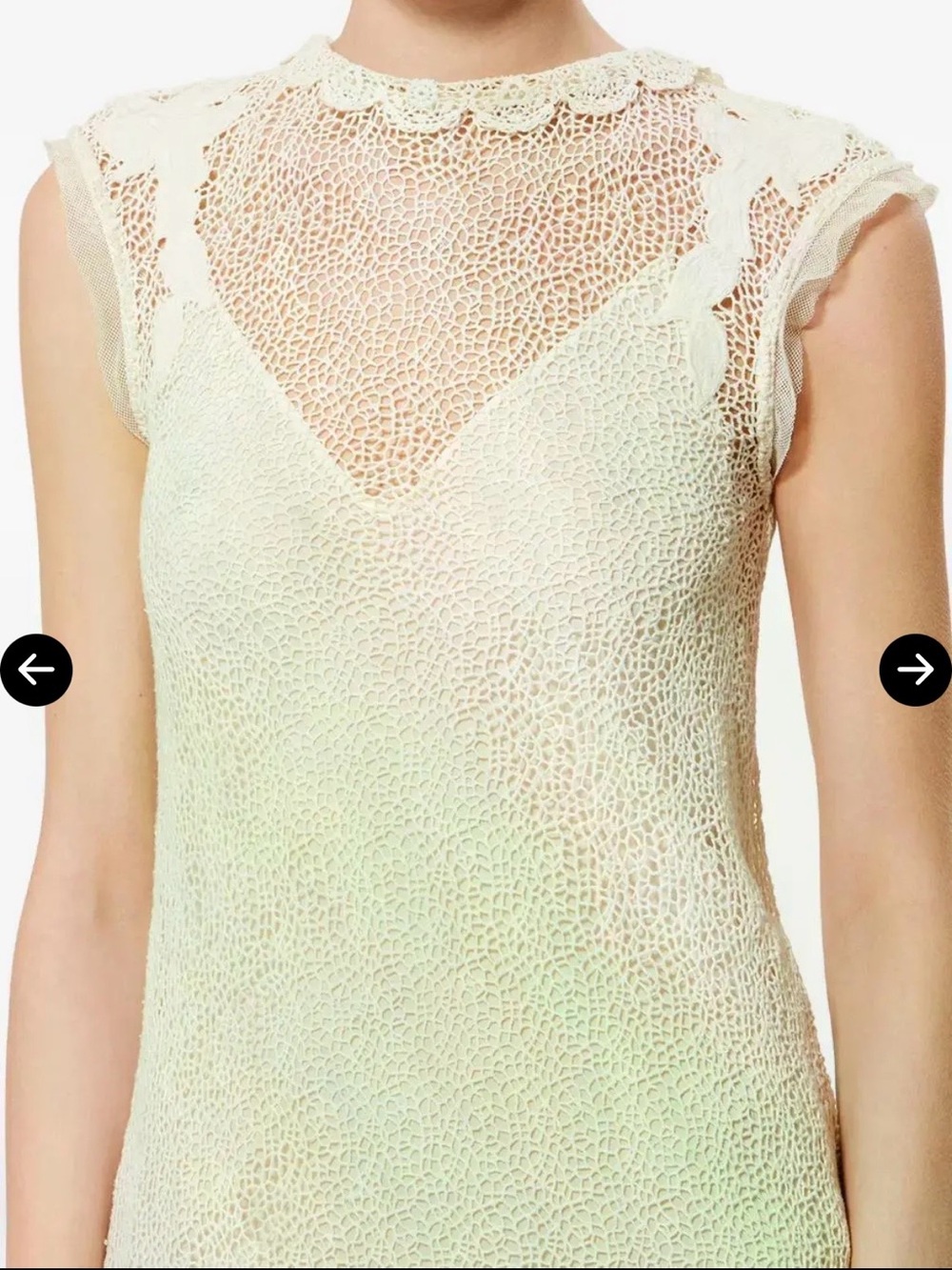NWT SIZE 4 Isabel Marant Delvine Crochet Lace MIDI Dress - Picture 2 of 4